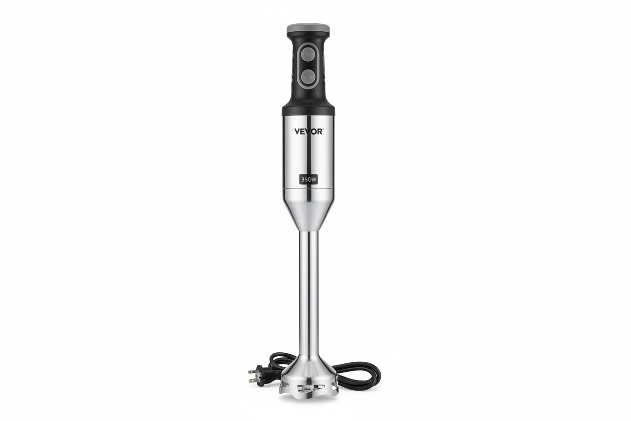 VEVOR commercial immersion blender 350W heavy duty hand mixer with stainless steel shaft for soup and sauces