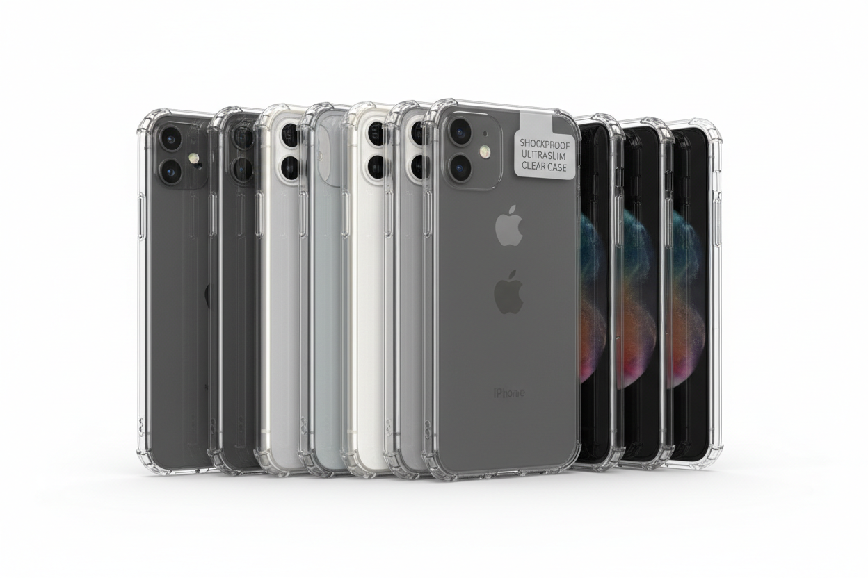 Shockproof ultra thin slim hard phone case for iPhone 7 8 11 12 13 14 plus XR XS, transparent clear protective cover