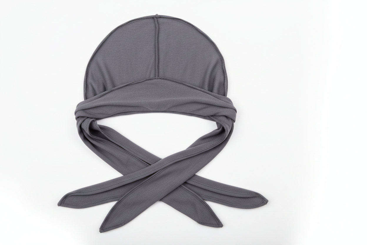 Men's solid color durag, casual comfortable soft breathable outdoor sports daily durag scarf head wrap fashion accessory