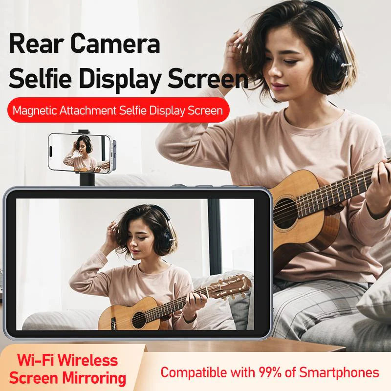 Capture the Perfect Selfie & Vlog with Our Magnetic Phone Monitor! 📸✨ Ideal for Iphone & Samsung Users!