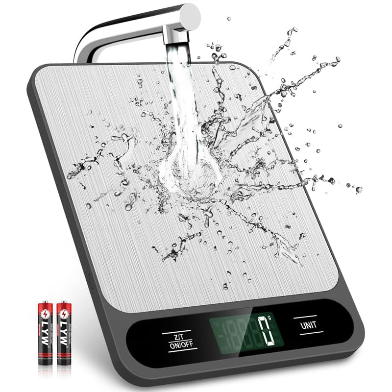 Digital Kitchen Scale for Food, Precise Measuring, Compact Design