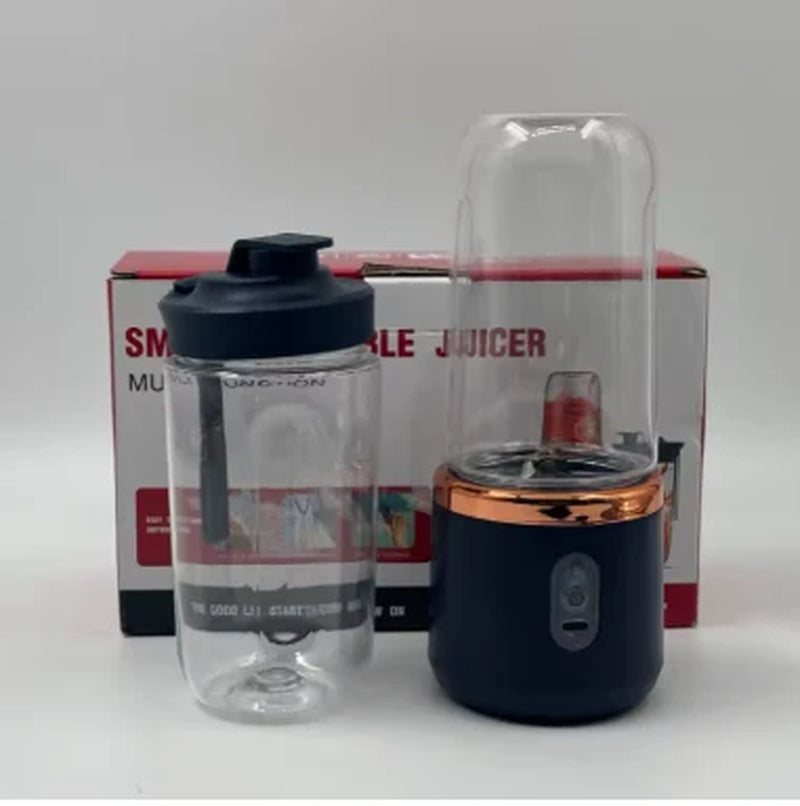 Portable Handheld Blender Bottle – 6-Blade Multifunction Juicer Machine for Fresh Juice, Smoothies & Ice Crushing