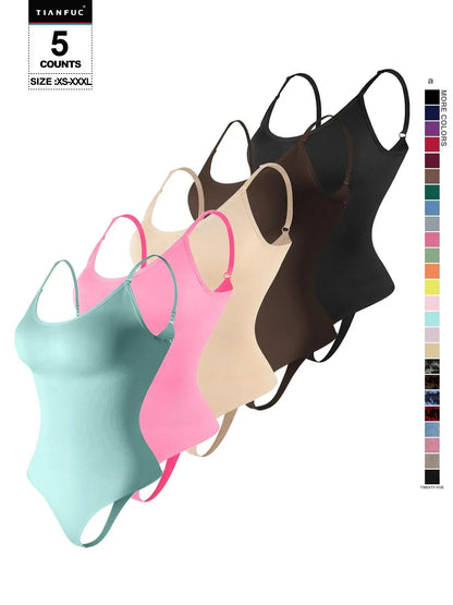 Seamless Shaping Bodysuit, Tummy Control Slimming Thong Body Shaper, Women'S Underwear & Shapewear, Smooth
