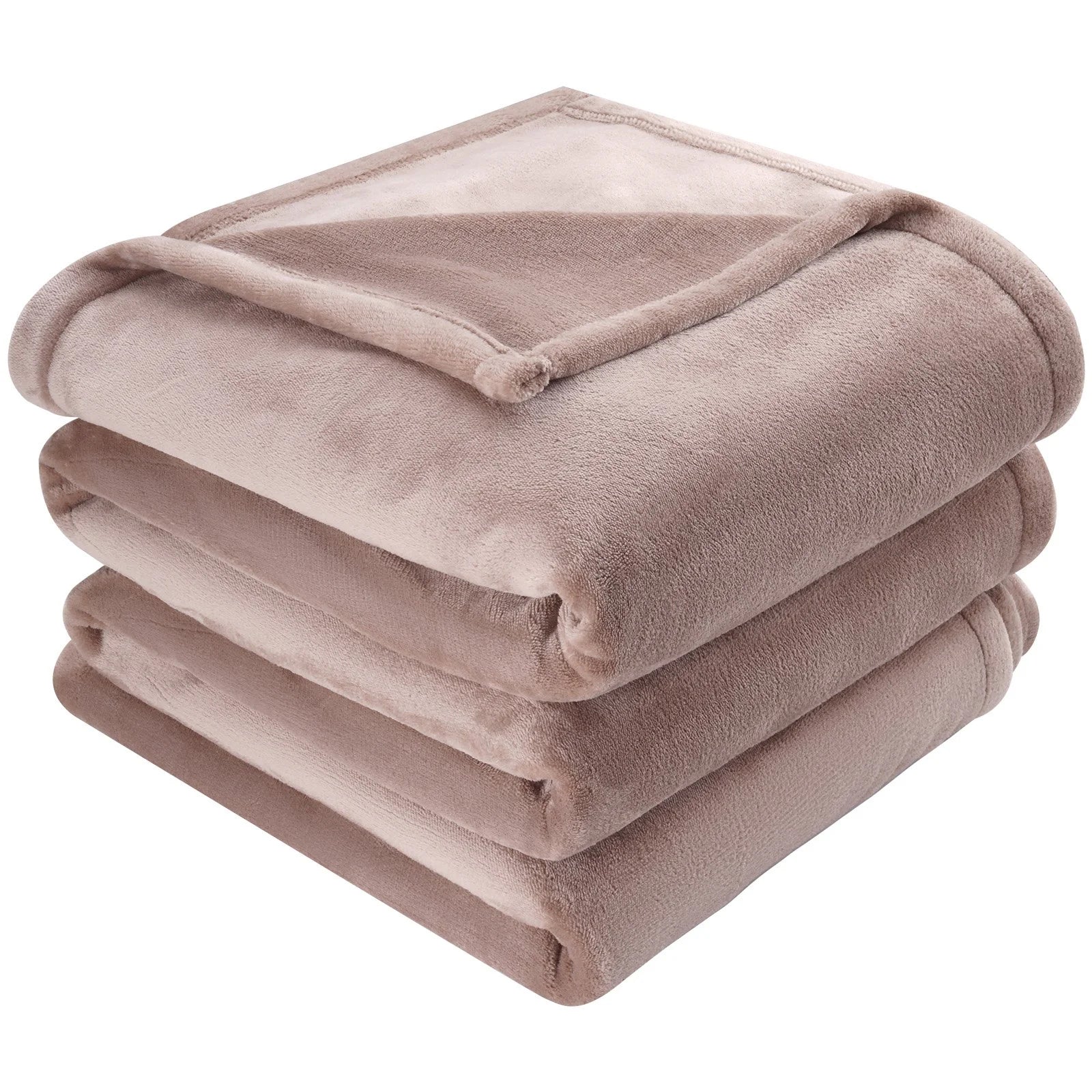 VEVOR Heated Blanket Electric Throw, 100 X 90 King Size, Soft Flannel Heating Blanket with 10 Hours Timer Auto-Off & 5 Heating Levels, Dual Control, Machine Washable, ETL & FCC Certification (Beige)