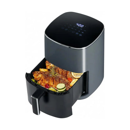 Air Fryer, 6QT Square Airfryer with Visual Window, 400℉ Fast Heating Air Fryers Oven with Timer, Auto-Off, Non Toxic & Non Stick, Multiple 12 Modes for Roast, Bake, Dehydrate, Fry, Reheat