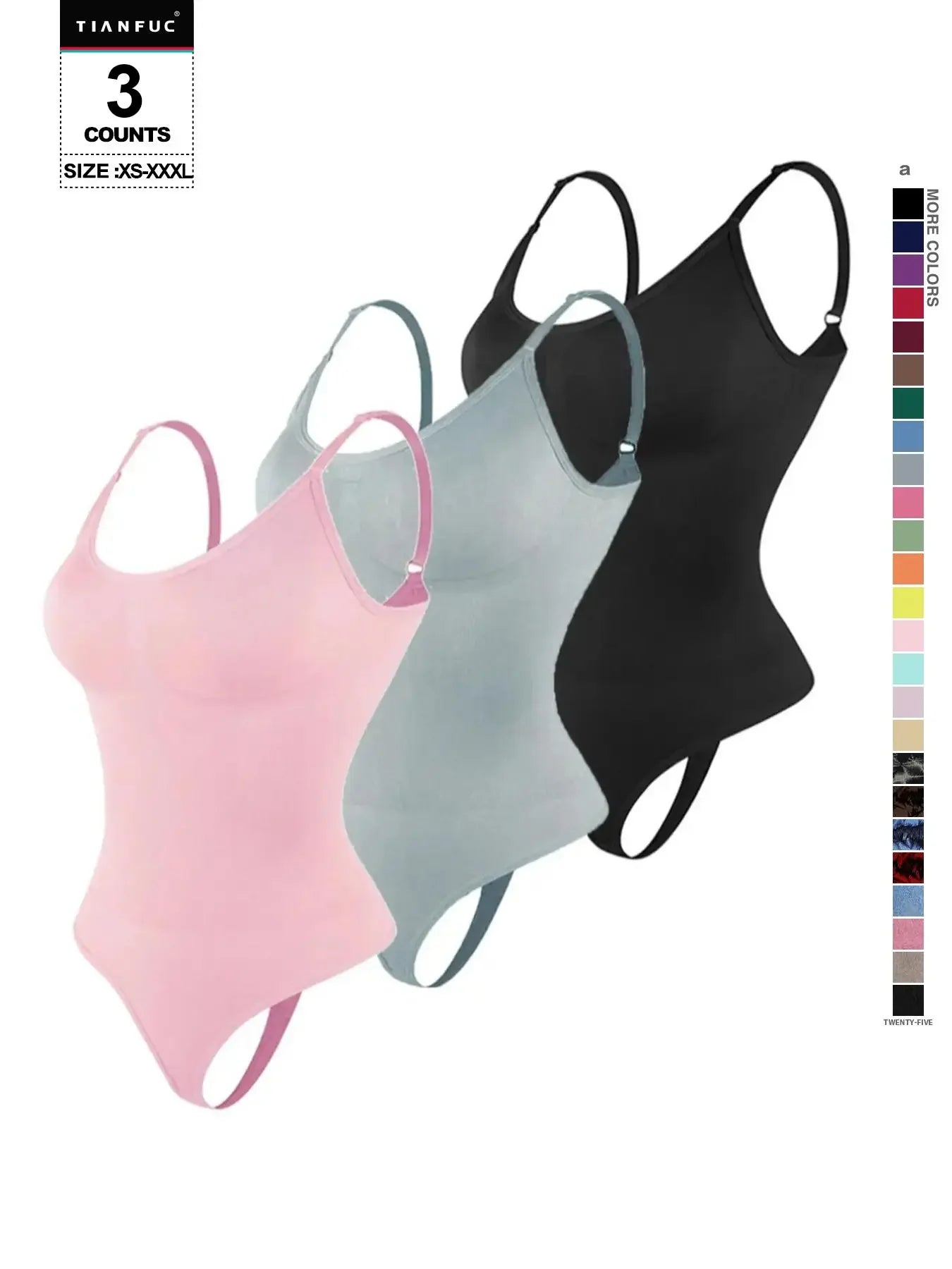 Seamless Shaping Bodysuit, Tummy Control Slimming Thong Body Shaper, Women'S Underwear & Shapewear, Smooth