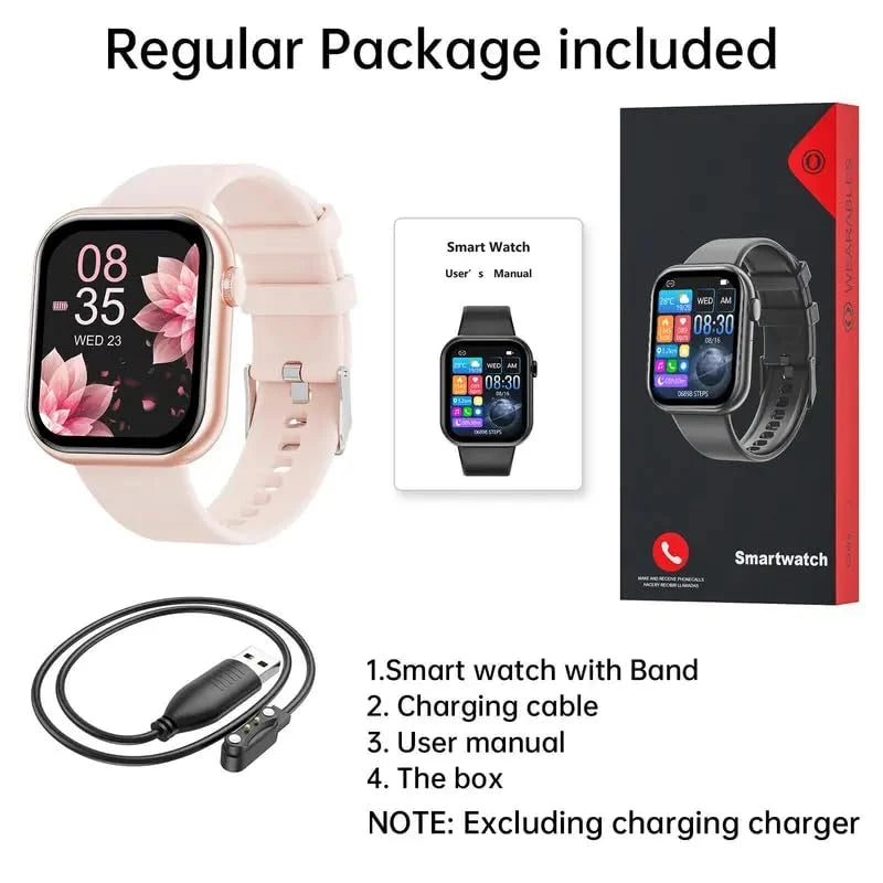 Multifunctional Smartwatch, 1.85-Inch Smart Watch with Call Function, 100+ Sports Modes, Message Reminder