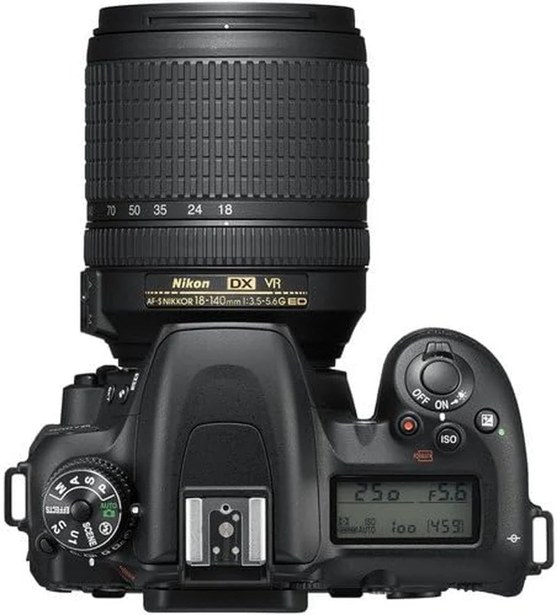 D7500 20.9MP DSLR Camera with AF-S DX NIKKOR 18-140Mm F/3.5-5.6G ED VR Lens, Black