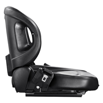 VEVOR Universal Forklift Seat,Tractor Seat with Adjustable Angle Back, Micro Switch and Seatbelt,Wrap-Around Forklift Seat for Tractor Loader Excavator