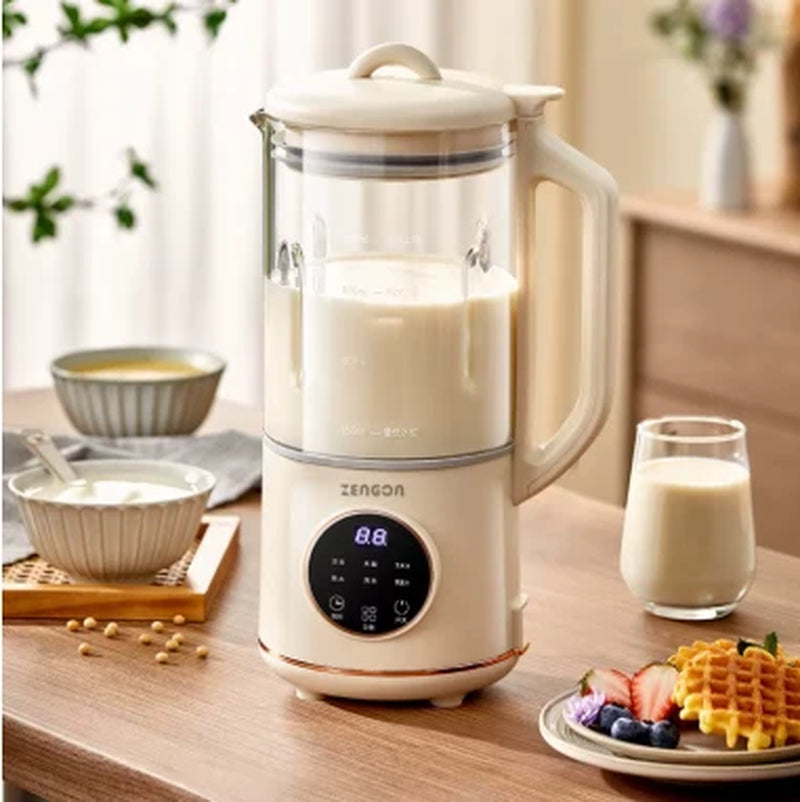 800ML Soy Milk Maker Electric Blender – Wall-Breaking Soybean Milk Machine & Rice Paste Maker for Smoothies, Juice & Healthy Breakfast Drinks