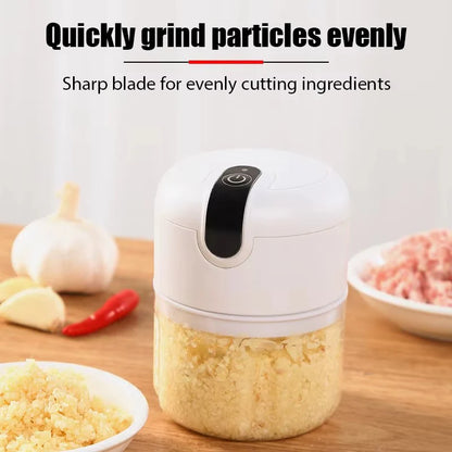 Multifunction Electric Food Chopper – Garlic Masher, Meat Grinder & Baby Food Blender, Vegetable Chopper Kitchen Appliance