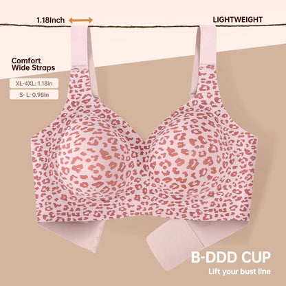 OEAK Women Jelly Bras Wirefree Full Coverage No Underwire Everyday Bras Comfortable Wireless Padded Tshirt Bra