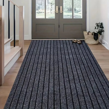 40Cm × 3M DIY Self-Adhesive Kitchen Floor Mat – Solid Color Striped Non-Slip Carpet Roll – Door Mat for Kitchen, Hallway, Bedroom & Home Decoration Rug