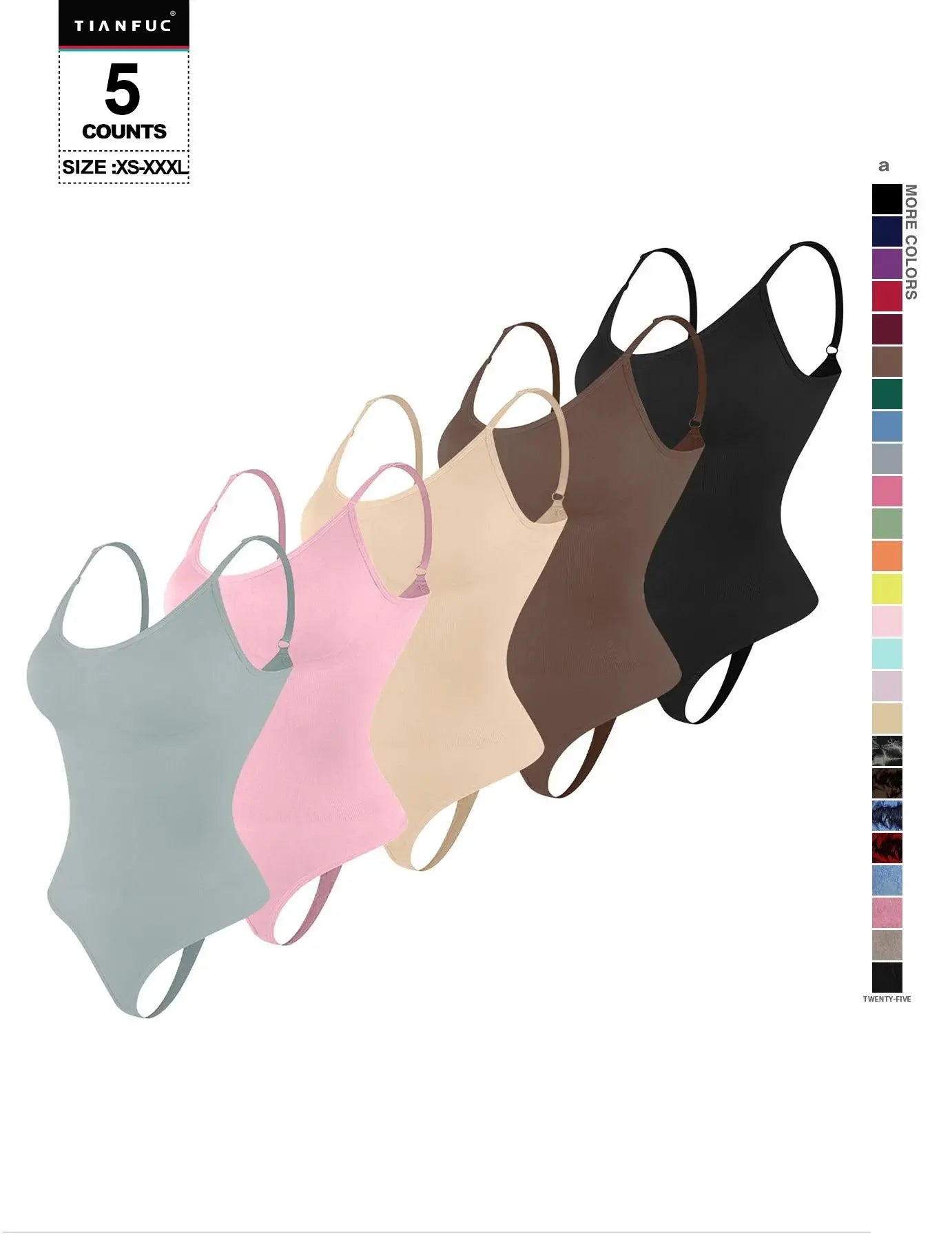 Seamless Shaping Bodysuit, Tummy Control Slimming Thong Body Shaper, Women'S Underwear & Shapewear, Smooth