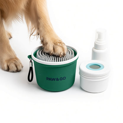 Pet Paw Cleaner Cleaning Kit Cup Soft Brush Can