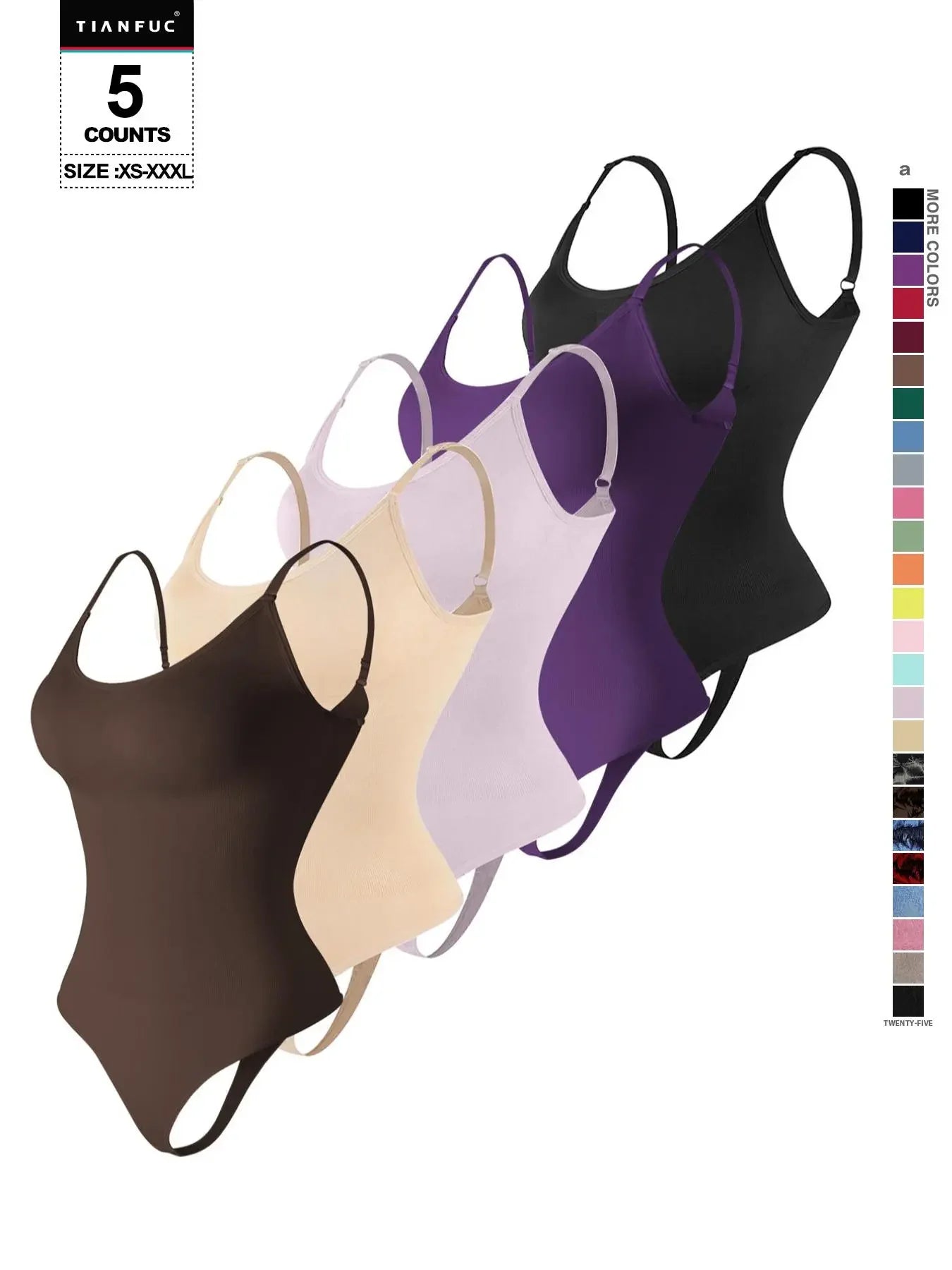 Seamless Shaping Bodysuit, Tummy Control Slimming Thong Body Shaper, Women'S Underwear & Shapewear, Smooth