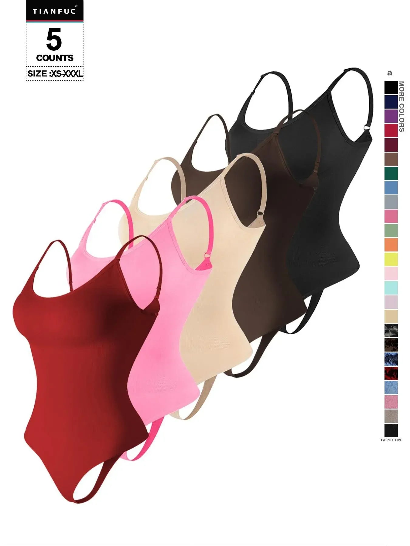 Seamless Shaping Bodysuit, Tummy Control Slimming Thong Body Shaper, Women'S Underwear & Shapewear, Smooth