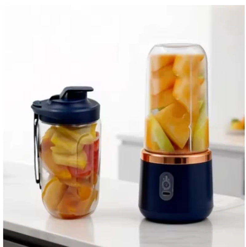 Portable Handheld Blender Bottle – 6-Blade Multifunction Juicer Machine for Fresh Juice, Smoothies & Ice Crushing