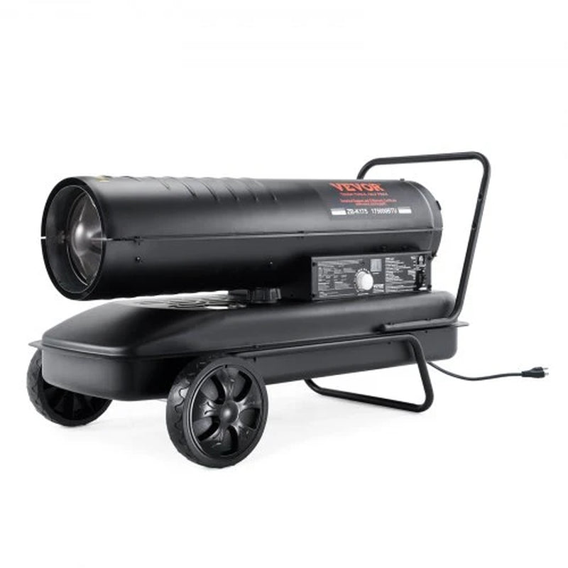 VEVOR Kerosene Forced Air Heater, 175000 BTU Portable Air Space Heater with Thermostat, 13.2 Gallon Tank Energy-Efficient Heavy-Duty Heater, for Indoor Outdoor Use Workshop Industry