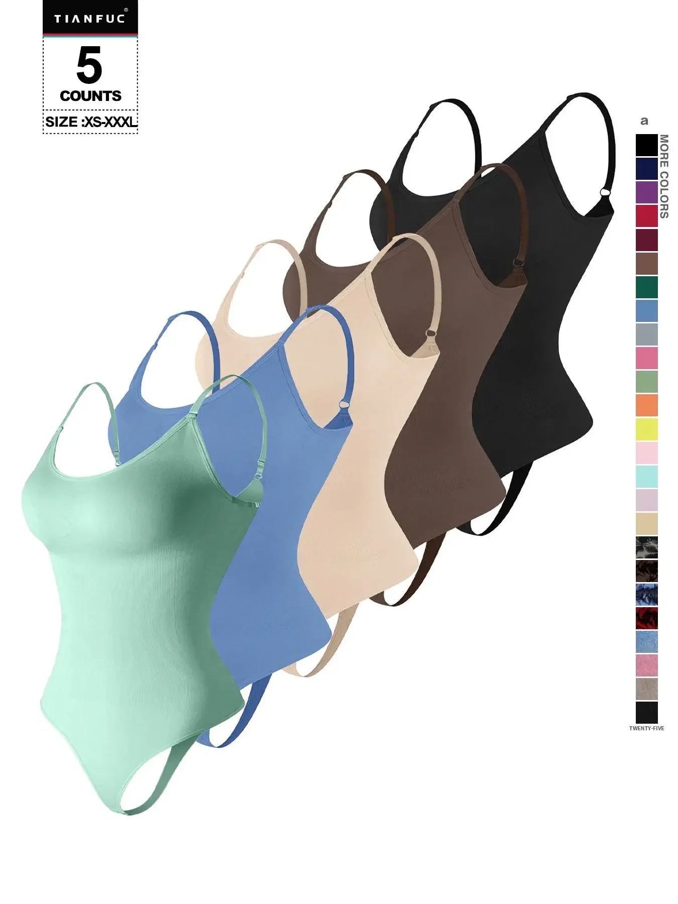 Seamless Shaping Bodysuit, Tummy Control Slimming Thong Body Shaper, Women'S Underwear & Shapewear, Smooth