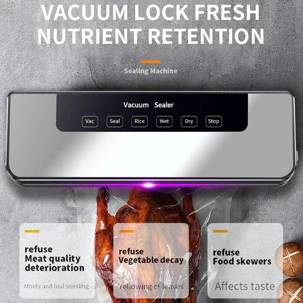 Automatic Vacuum Sealer Machine — Full Kit, 10 Bags