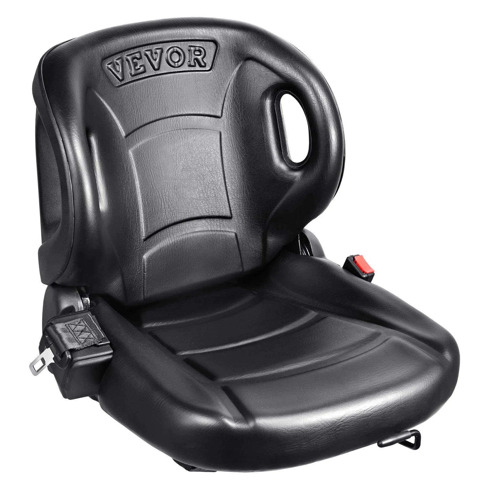 VEVOR Universal Forklift Seat,Tractor Seat with Adjustable Angle Back, Micro Switch and Seatbelt,Wrap-Around Forklift Seat for Tractor Loader Excavator