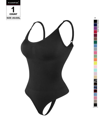 Seamless Shaping Bodysuit, Tummy Control Slimming Thong Body Shaper, Women'S Underwear & Shapewear, Smooth
