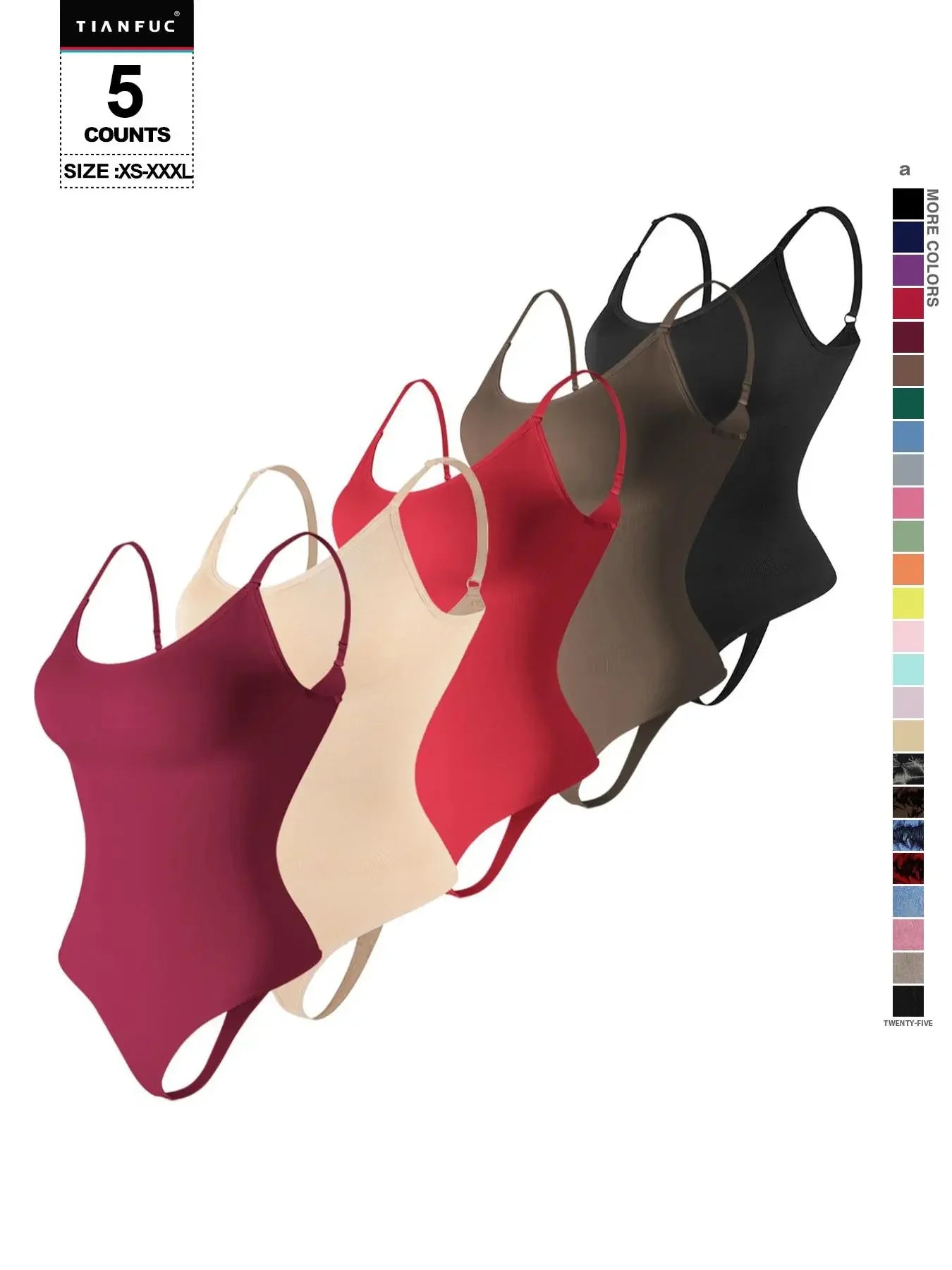 Seamless Shaping Bodysuit, Tummy Control Slimming Thong Body Shaper, Women'S Underwear & Shapewear, Smooth