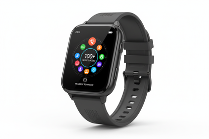 Multifunctional smartwatch with 1.85 inch display, call function and 100+ sports modes