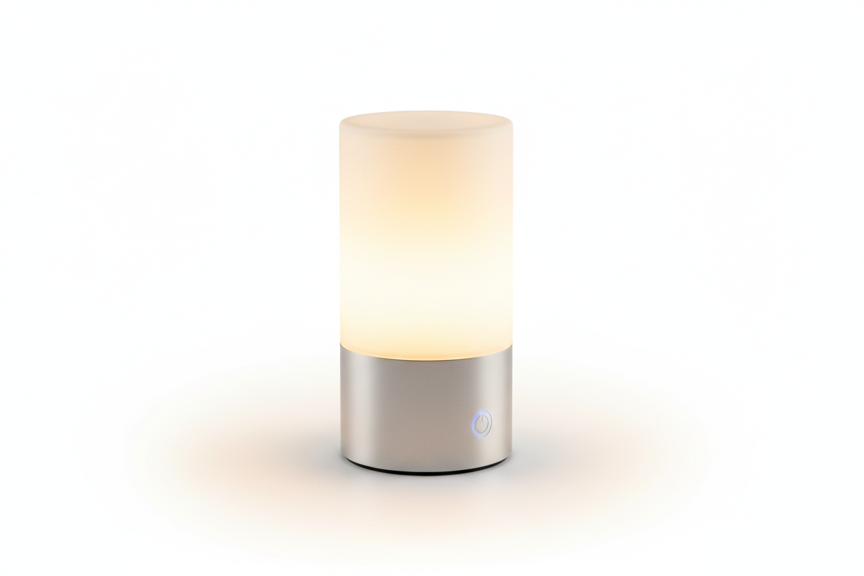 USB rechargeable desk lamp bedroom touch LED atmosphere small night lamp with warm light