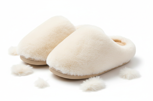 Cozy cloud slippers soft lined winter comfort, fluffy plush warm indoor house slippers for women