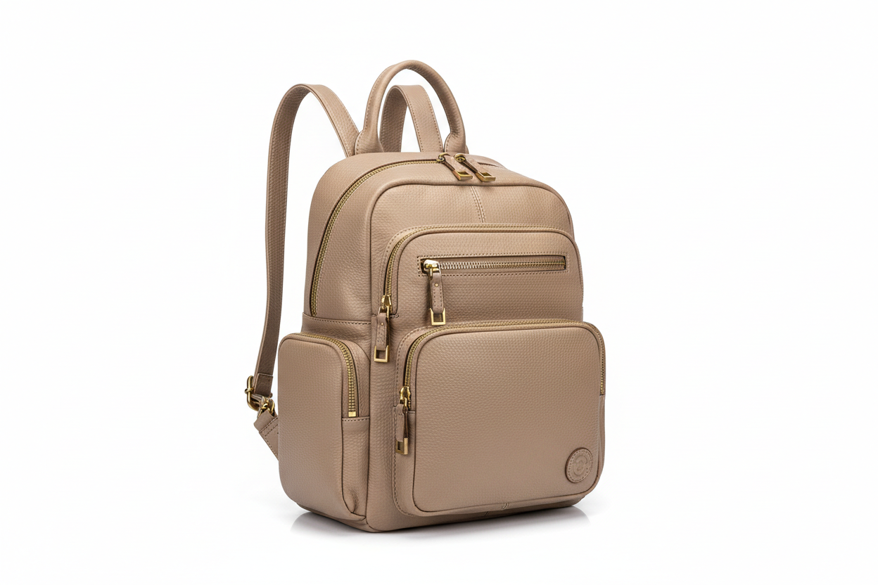 Female casual multifunction women leather backpack, stylish shoulder school travel back pack for women