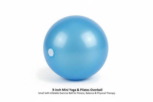 9-inch mini yoga and pilates overball, small soft inflatable exercise ball for fitness and balance