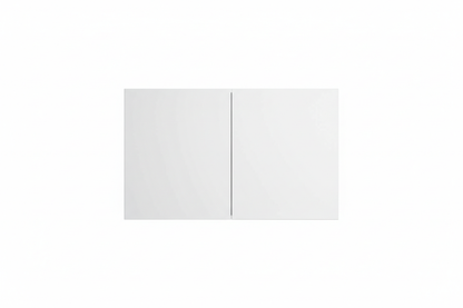 Kitchen wall cabinet Burwood white finish, modern wall-mounted kitchen cabinet with doors in clean white finish